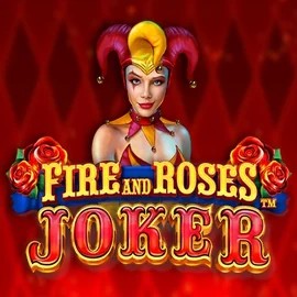 Fire and Roses Joker logo by Triple Edge Studios at SpinDog Casino