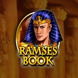 Ramses Book Deluxe slot logo by Gamomat at SpinDog Casino