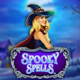 Spooky Spells logo by Novomatic at SpinDog Casino